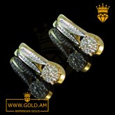 Buy 14k gold earrings for women armenian gold fashion jewelry где купить золотые серьги с драгоценными камнями недорого Серьги из золота (29)